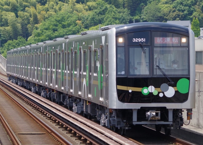 【大阪メトロ】30000A系32651Fけいはんな線で試運転を不明で撮影した写真