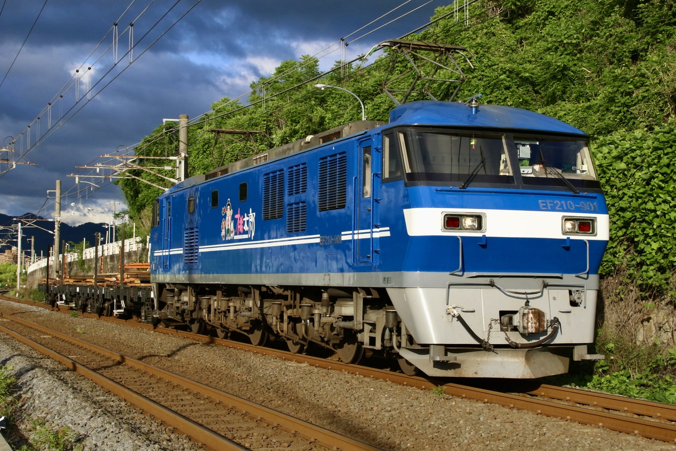 【JR貨】チキ7000形2両が四国へレール輸送の拡大写真