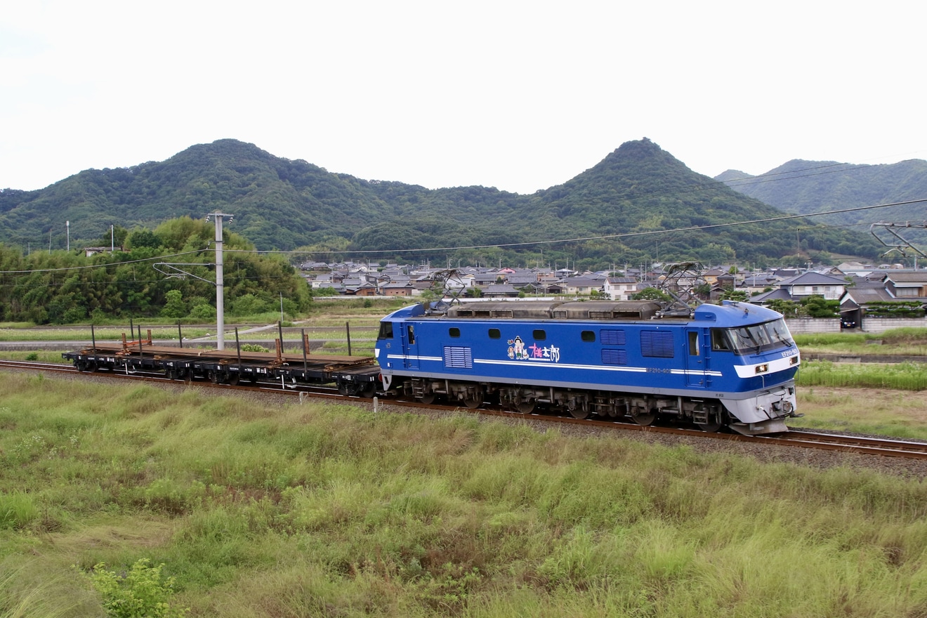 【JR貨】チキ7000形2両が四国へレール輸送の拡大写真