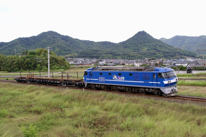 【JR貨】チキ7000形2両が四国へレール輸送をみの～詫間間で撮影した写真