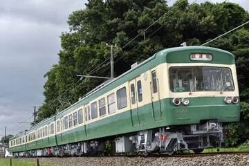 【伊豆箱】3000系3501編成「軌道線カラー」電車大場工場出場試運転