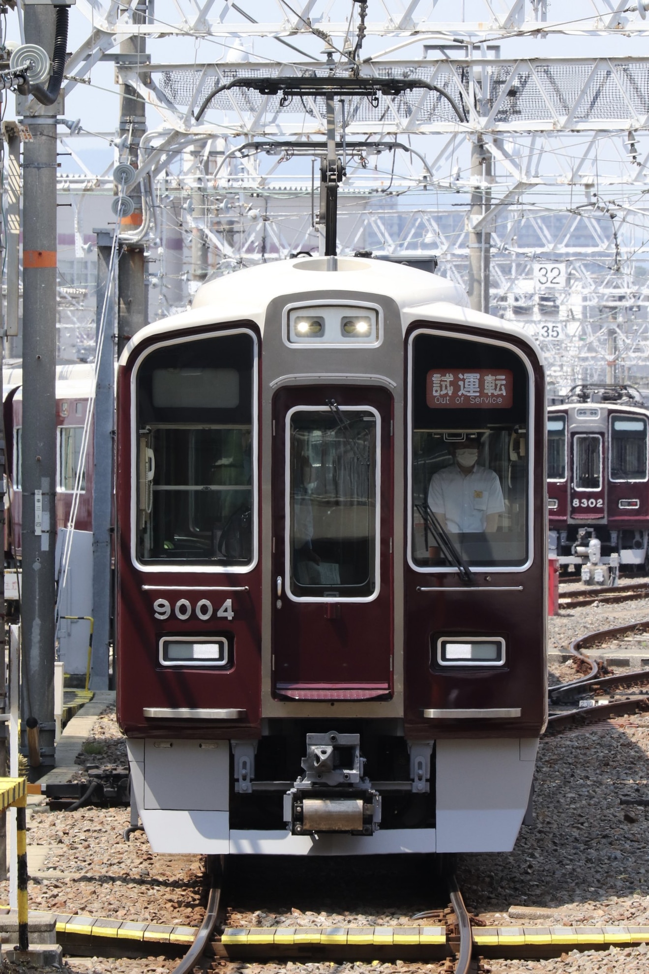 【阪急】9000系9004F正雀工場出場試運転の拡大写真