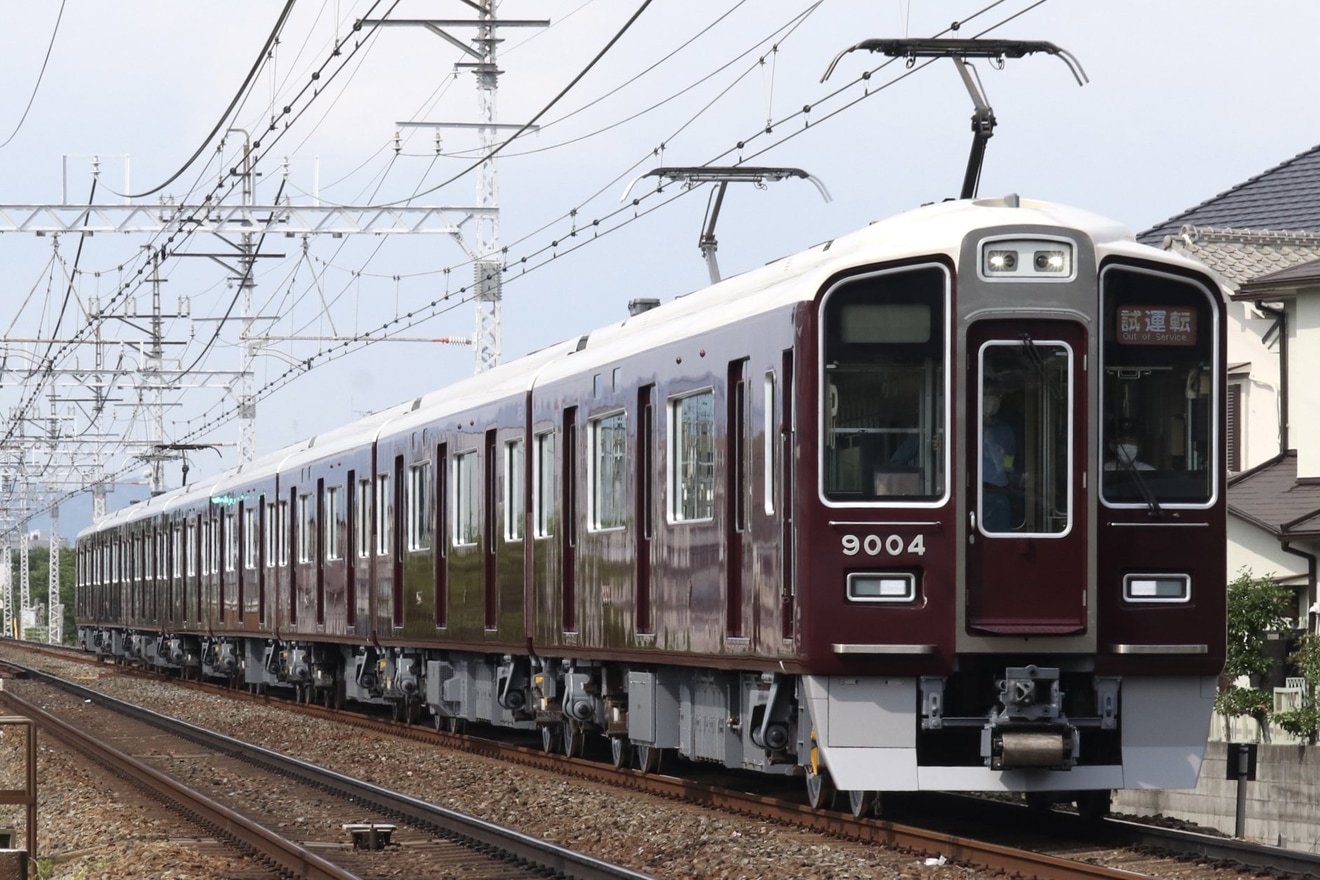 【阪急】9000系9004F正雀工場出場試運転の拡大写真