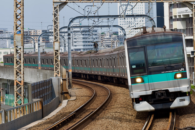 【JR東】E233系マト17編成 TASC性能確認で秦野へ入線