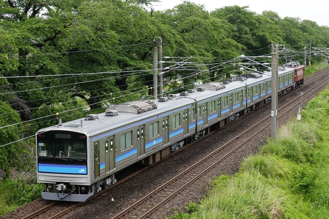 【JR東】205系M13編成郡山総合車両センター出場配給を大河原〜船岡間で撮影した写真