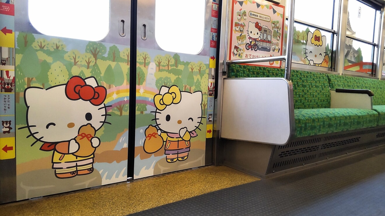【養老】「つなぐハローキティ列車!」運行開始 の拡大写真