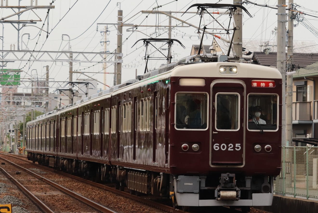 【阪急】6000系6025Fへ準特急幕搭載が確認の拡大写真