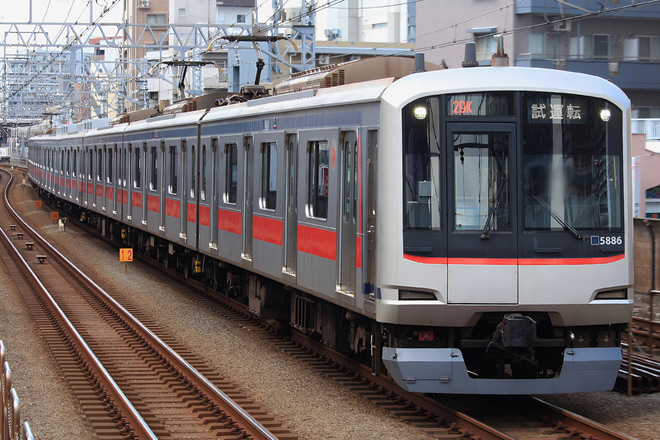 【東急】5080系5186F ATO調整試運転(20220627)を武蔵小杉駅で撮影した写真