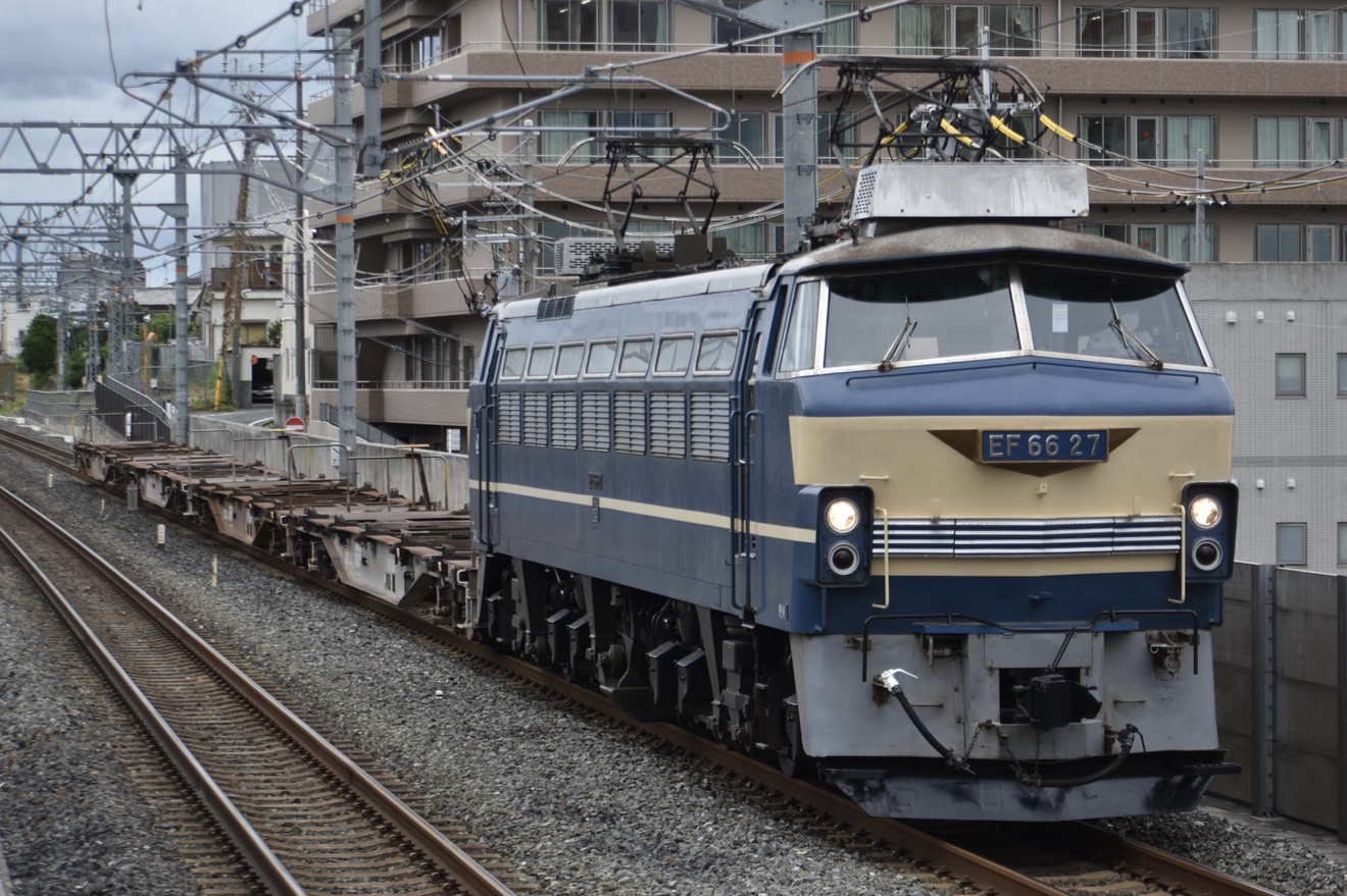 【JR貨】EF66-27が3ヶ月ぶりに本線走行の拡大写真