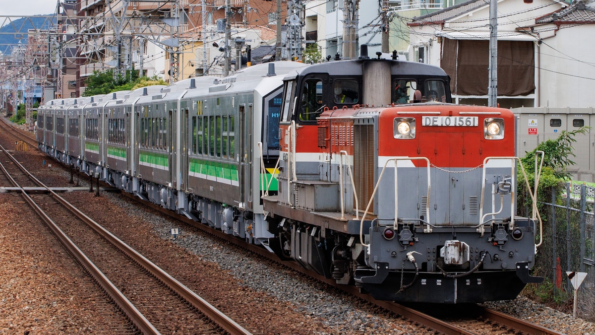JR北】H100形H100-76,77,78,79,80,81,82,83川崎車両出場甲種輸送