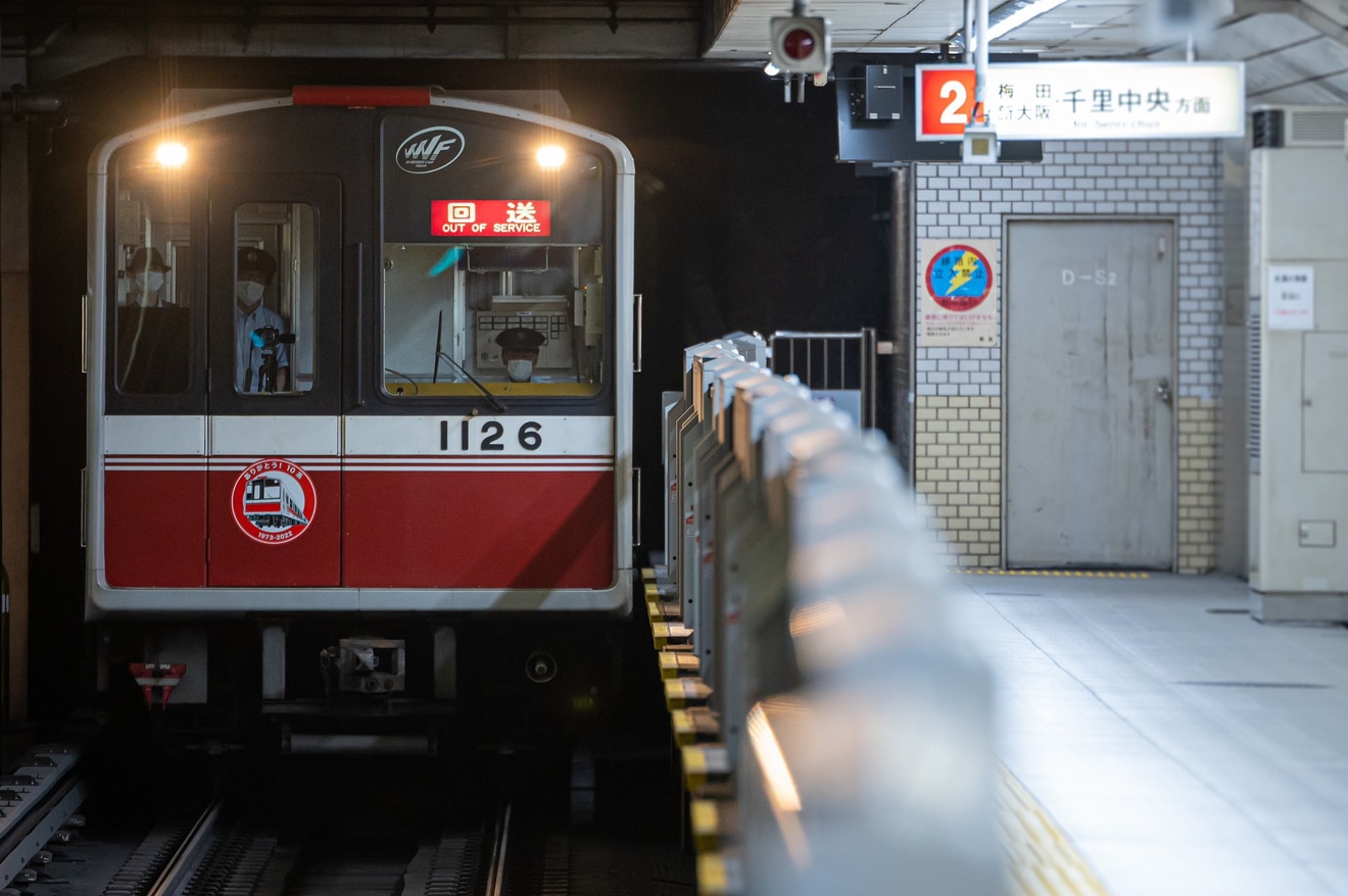 【大阪メトロ】10A系1126F廃車回送で10A系運用終了の拡大写真