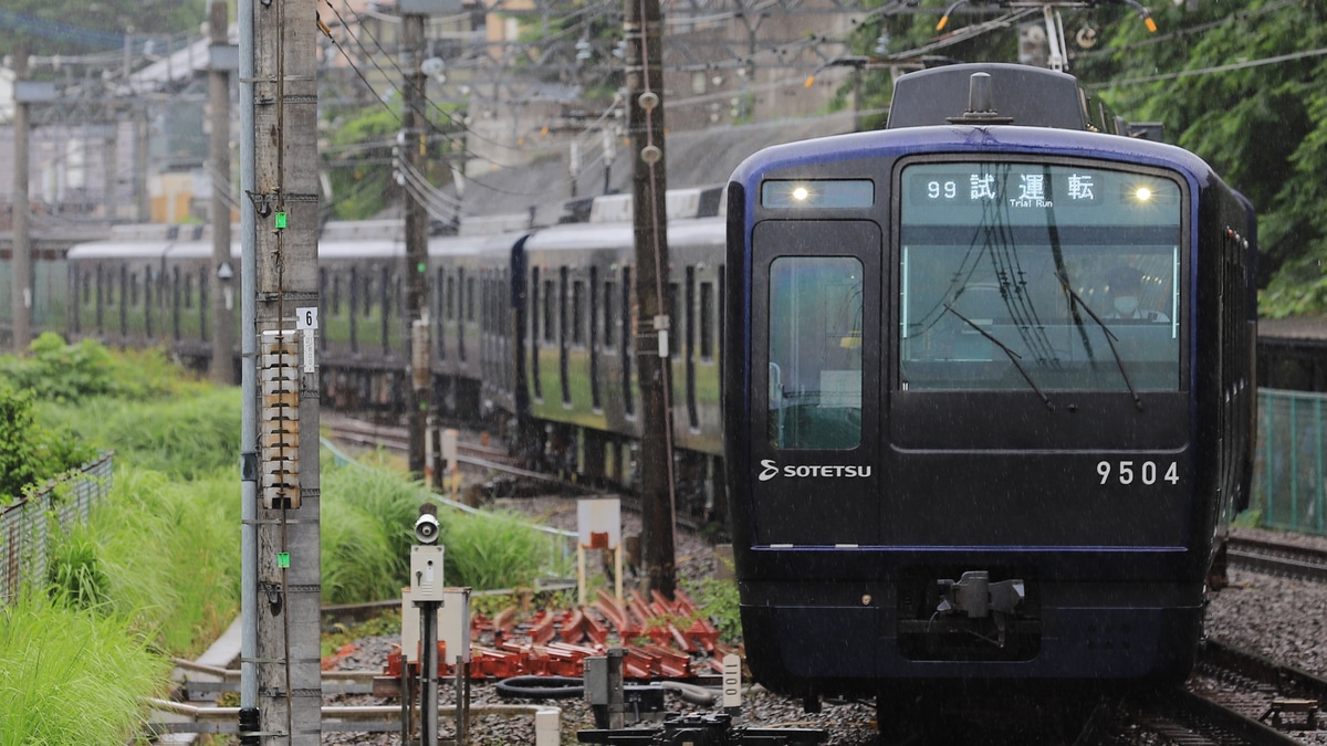 相鉄】9000系 9704×10かしわ台車両センター出場試運転 |2nd-train鉄道