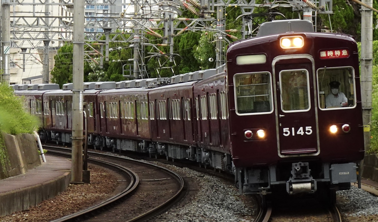 【阪急】5100系5104F(5104×8R) 平井車庫返却回送の拡大写真