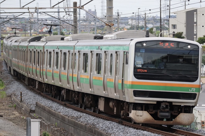【JR東】E231系ヤマU531編成京葉線で試運転を吉川駅で撮影した写真