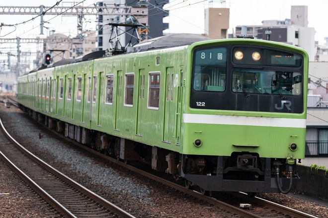 【JR西】201系ND609編成 廃車回送を野田駅で撮影した写真