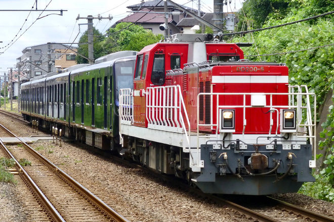 【相鉄】21000系21101×8(21101F)甲種輸送を古淵駅で撮影した写真