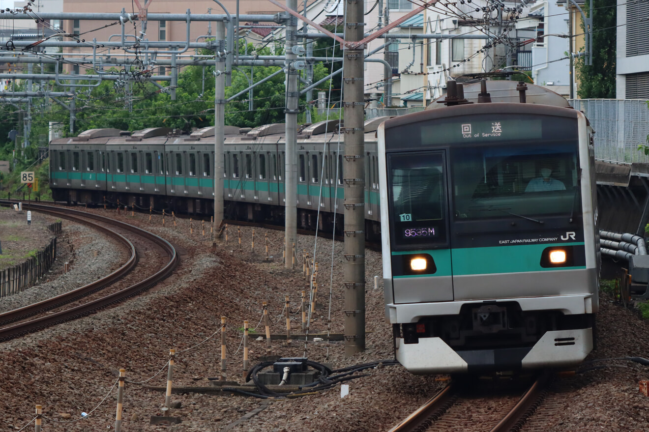 【JR東】E233系マト10編成長野総合車両センター出場の拡大写真