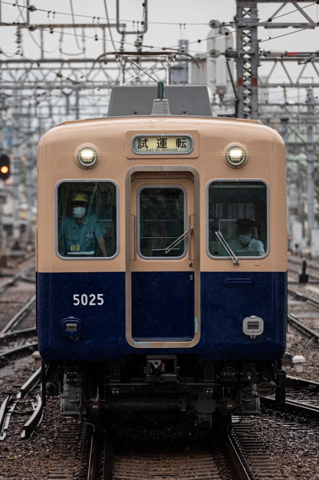 【阪神】5001形5025F大阪側ユニット出場試運転の拡大写真