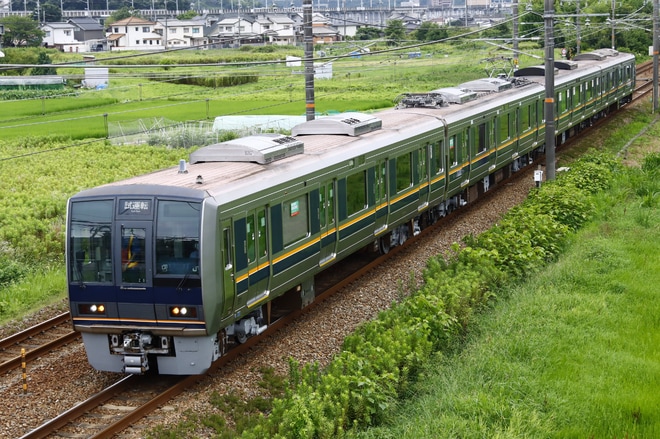 【JR西】207系Z8編成網干総合車両所出場試運転を不明で撮影した写真