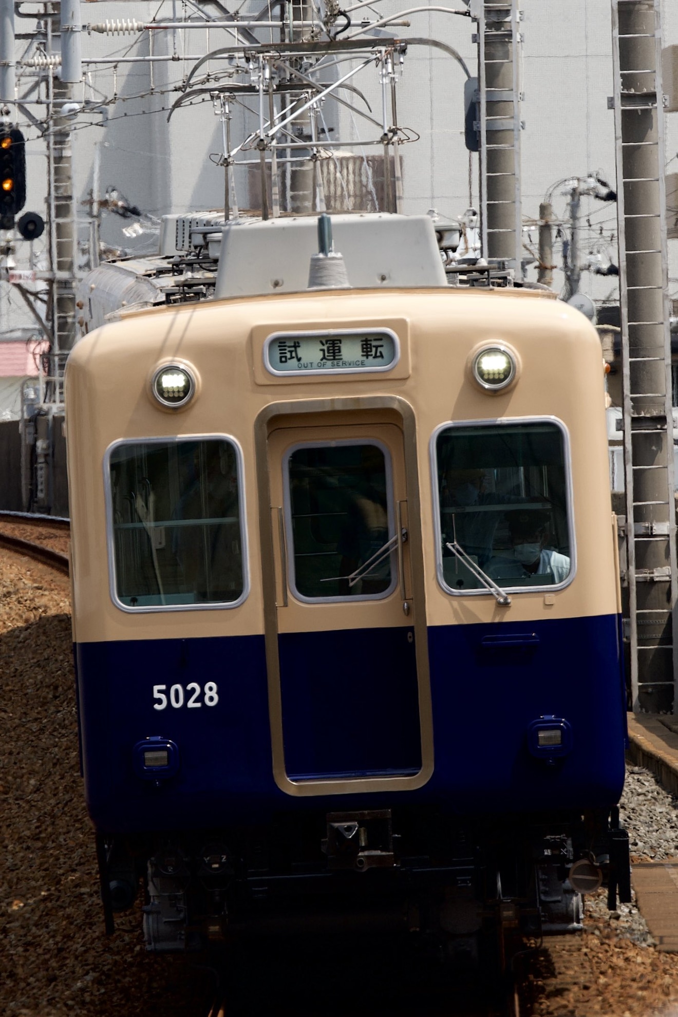 【阪神】5001形5025F神戸側ユニット出場試運転の拡大写真