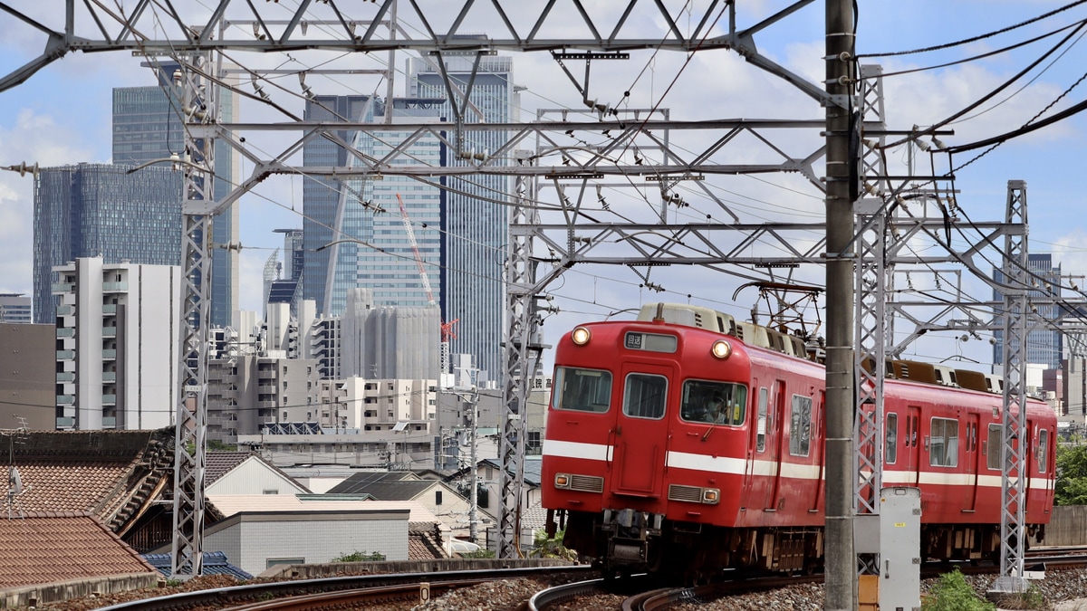 名鉄】白帯ラッピングの6011編成が日中に臨時回送 |2nd-train鉄道ニュース