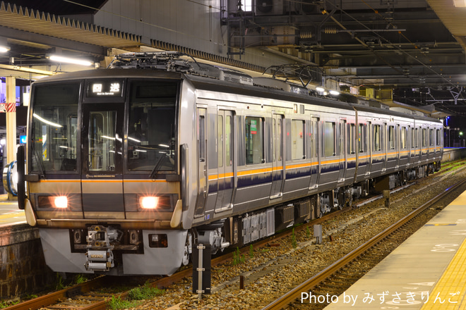 【JR西】207系S51編成 網干総合車両所本所出場を土山駅で撮影した写真