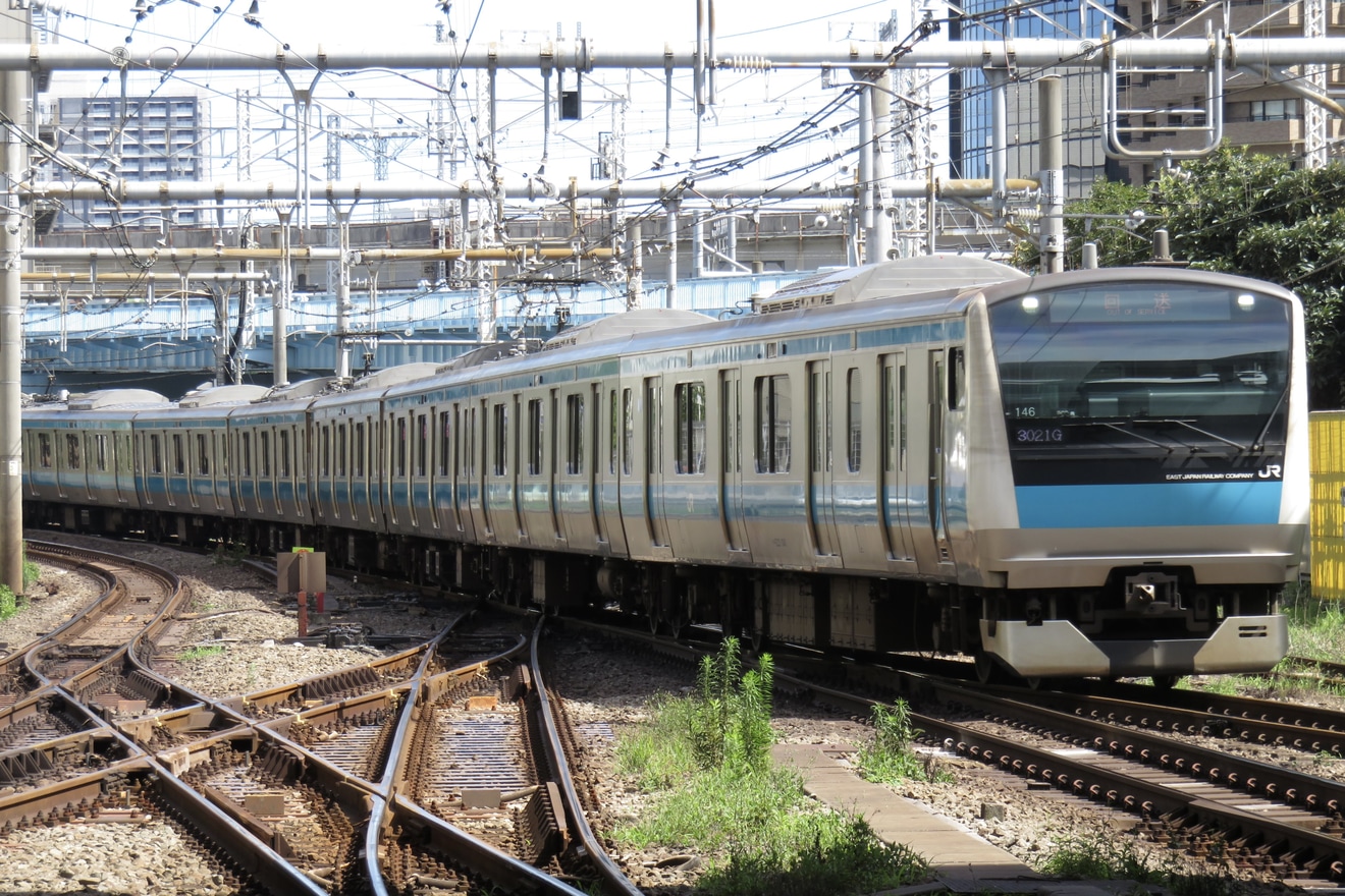 【JR東】E233系サイ146編成東京総合車両センター入場回送の拡大写真