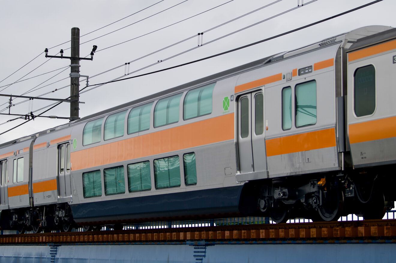【JR東】E233系0番台H57編成グリーン車組み込みに伴う性能確認試運転(2回目)の拡大写真