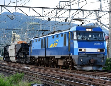 【JR貨】シキ611 B1が「通」マーク(日通旧ロゴ)を掲げての変圧器輸送