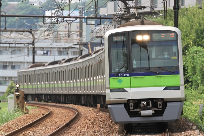 【都営】10-300形10-420F営業運転終了を京王永山駅で撮影した写真