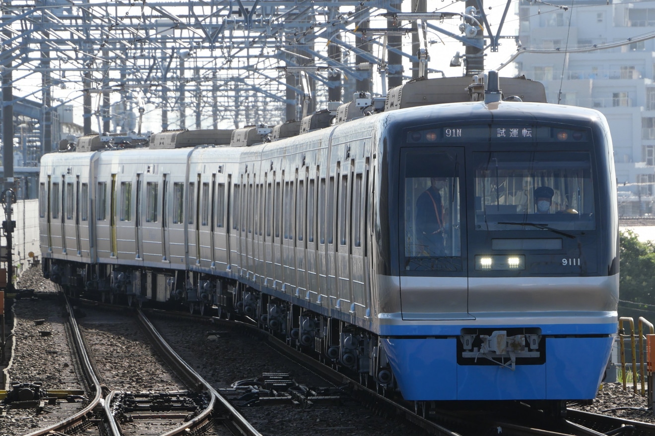 【北総】9100形9118編成宗吾車両基地出場回送の拡大写真