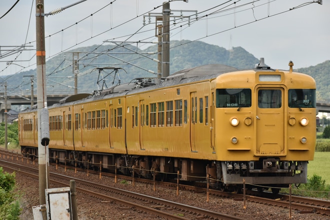 【JR西】関門海峡花火大会開催に伴う臨時列車を不明で撮影した写真