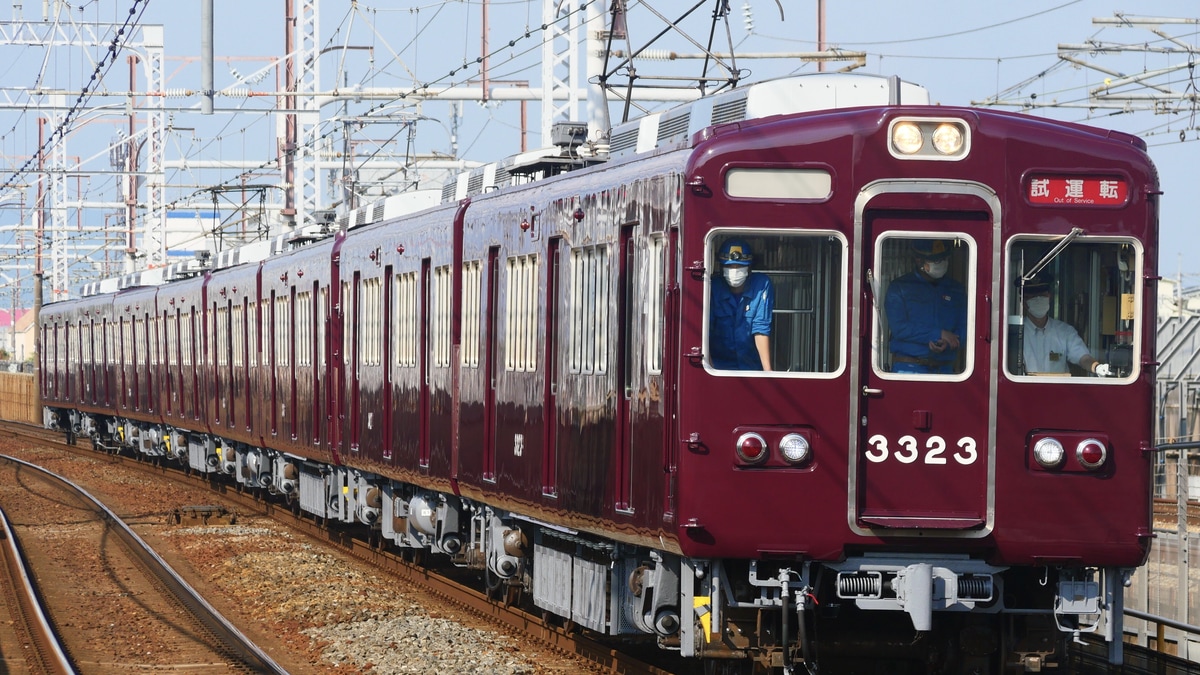 阪急】3300系3323F正雀工場出場試運転 |2nd-train鉄道ニュース