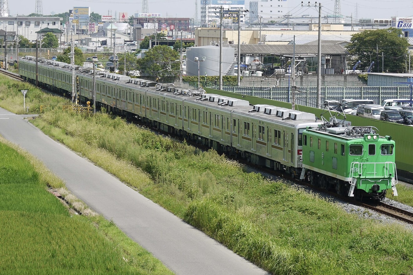 【東武】10000系11003F南栗橋工場出場回送の拡大写真