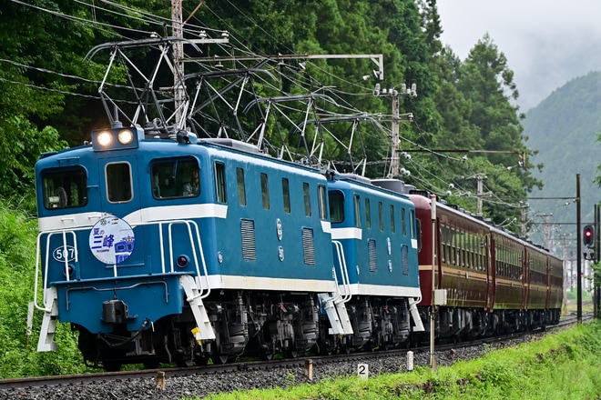 【秩鉄】団体臨時列車「夏の三峰」号が運転を不明で撮影した写真