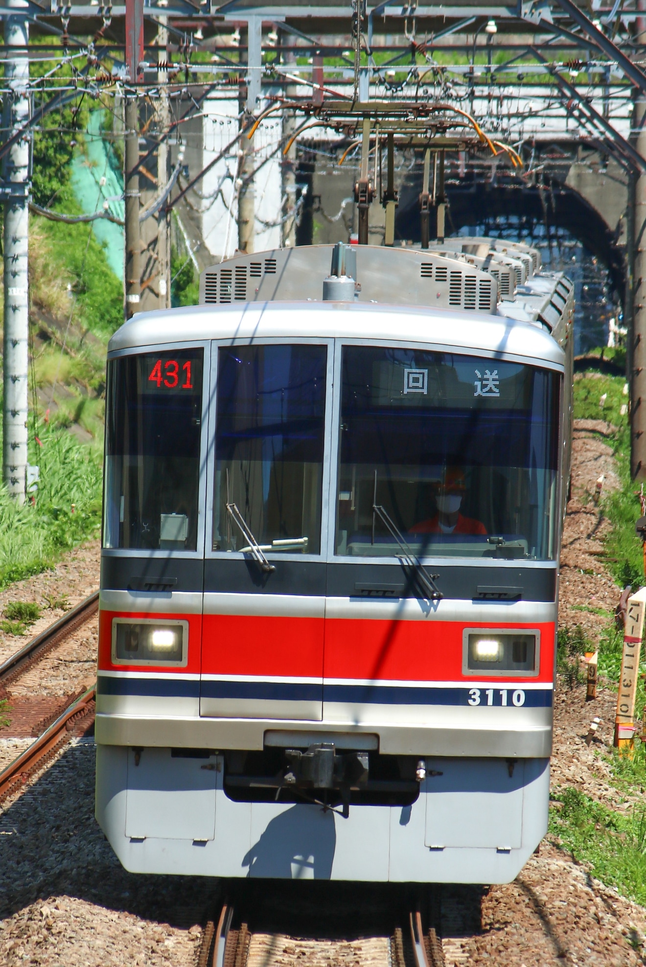 【東急】3000系3010Fが長津田検車区へ回送の拡大写真