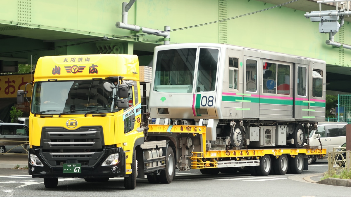 都営】日暮里・舎人ライナー300形308編成廃車に伴う陸送 |2nd