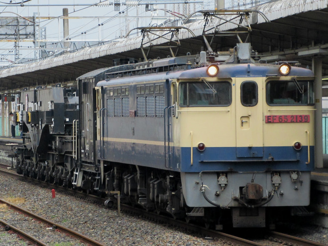 【JR貨】配8592列車にシキ801B1を連結して運転