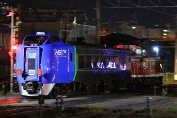 【JR北】キハ281-901が復刻塗装(HEATロゴ)となり五稜郭車両所出場