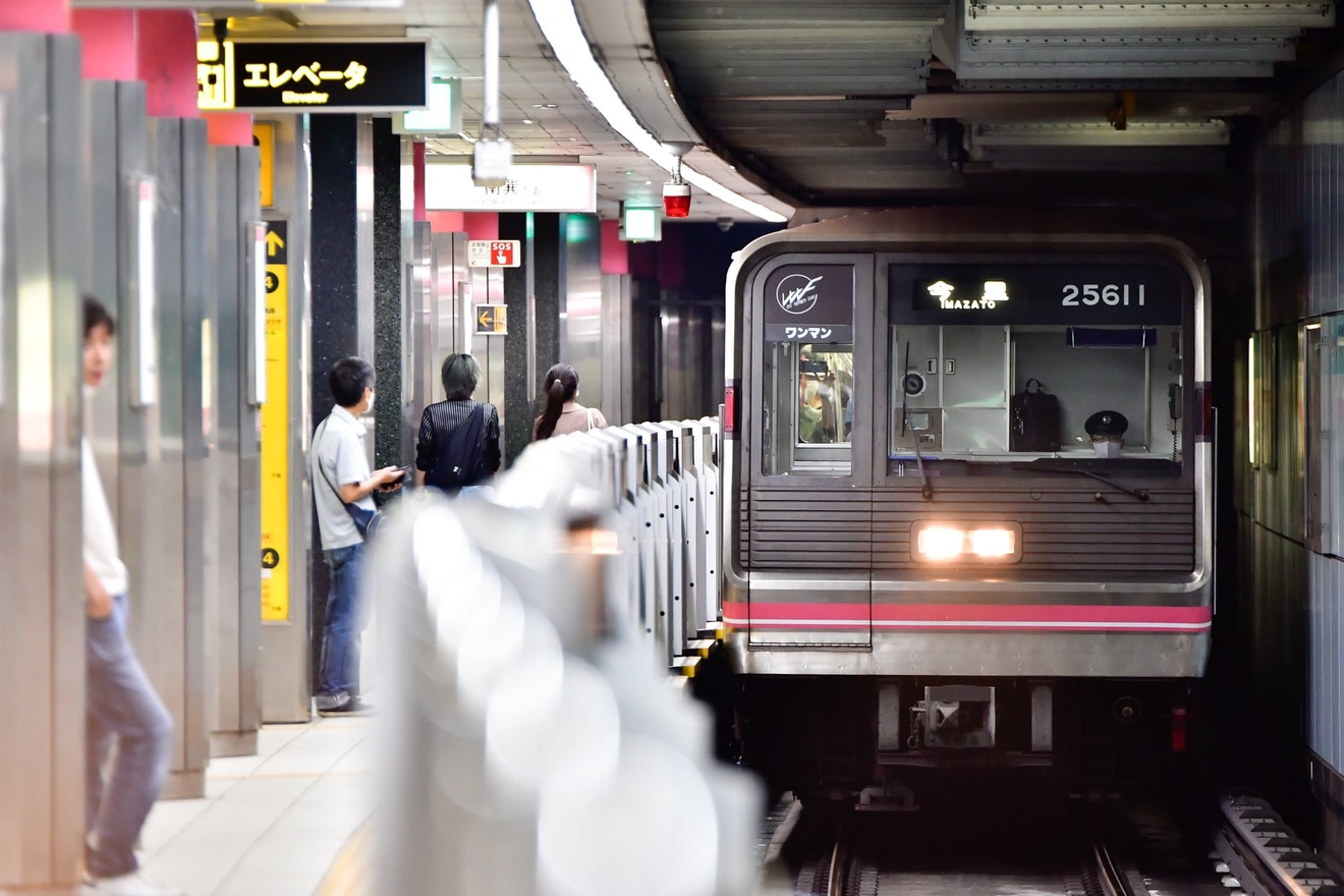 【大阪メトロ】なにわ淀川花火大会に伴う臨時列車で千日前線今里行きが運転の拡大写真