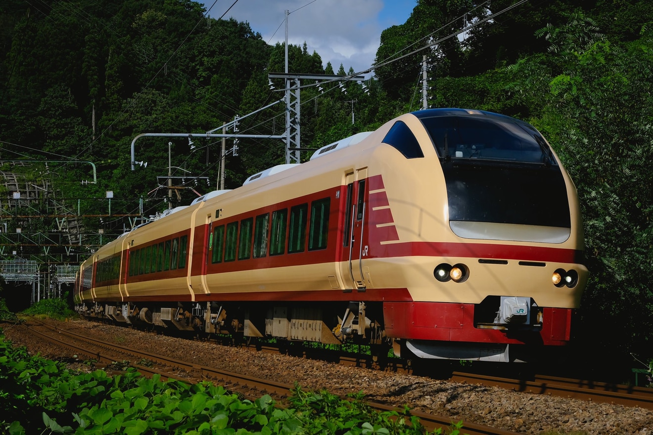 【JR東】E653系K70編成「国鉄特急色編成」が新潟から返却回送の拡大写真
