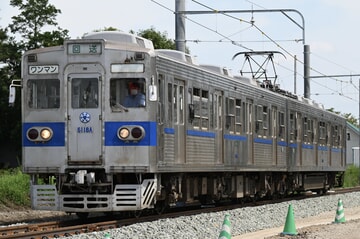 【熊電】移転後の御代志駅にて6000形6111編成が試運転