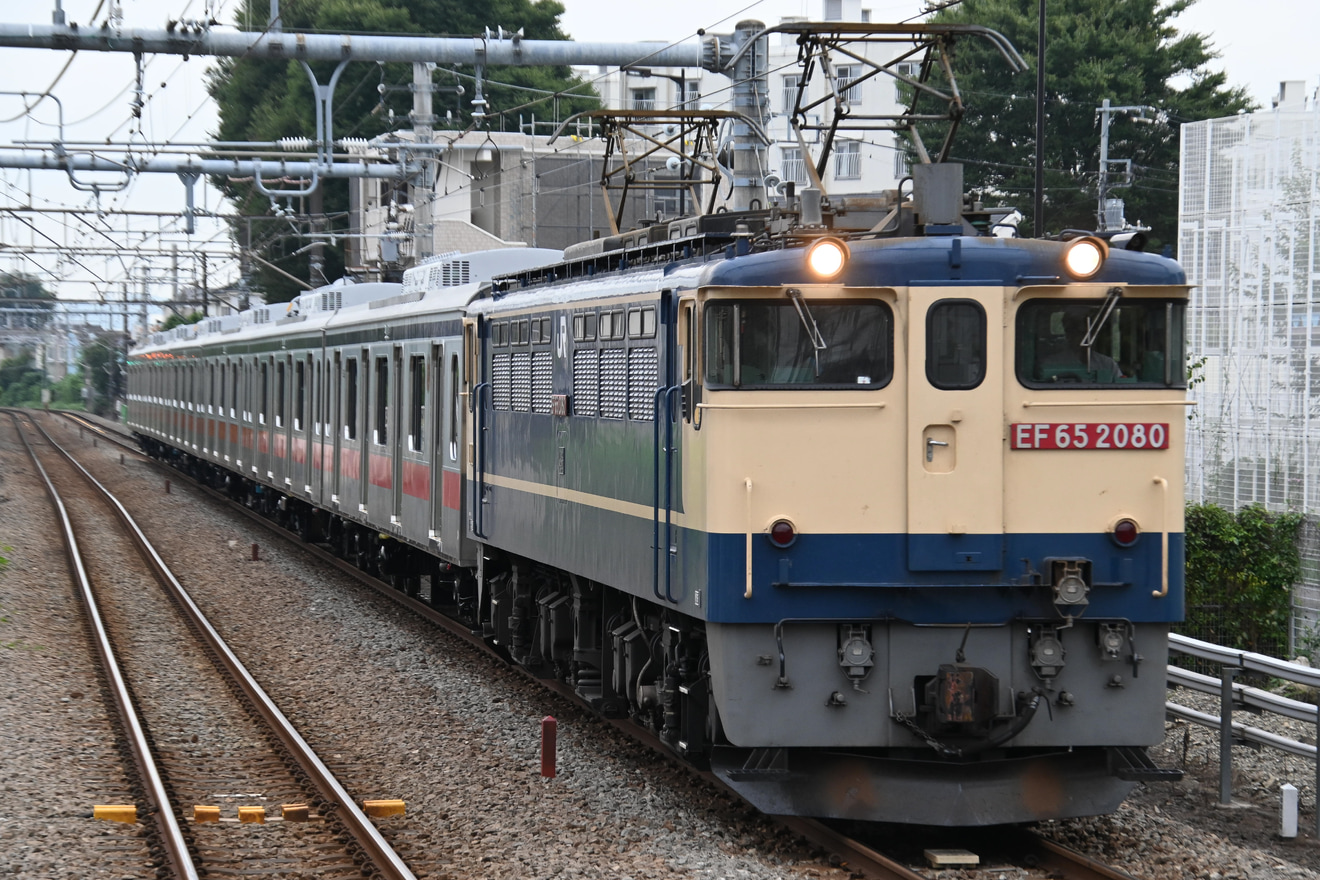 【東急】5080系中間車甲種輸送（5182F/5181F/5188F向け）の拡大写真