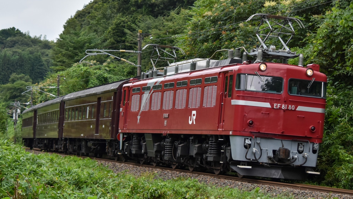 JR東】EF81-80牽引で旧型客車3両が郡山へ回送 |2nd-train鉄道ニュース