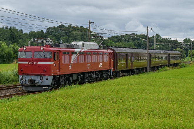 【JR東】EF81-80牽引で旧型客車3両が郡山へ回送