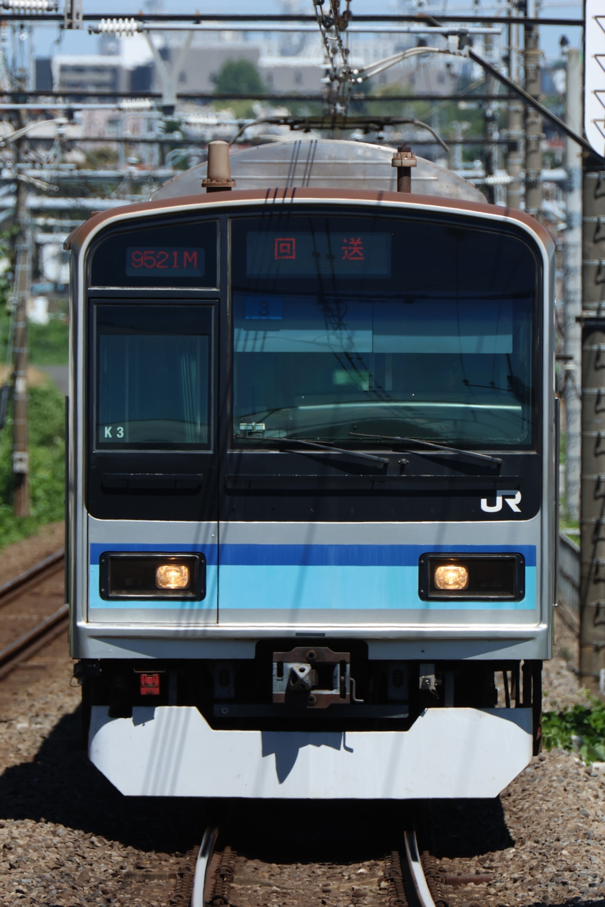 【JR東】E231系ミツK3編成 豊田車両センターへ回送の拡大写真