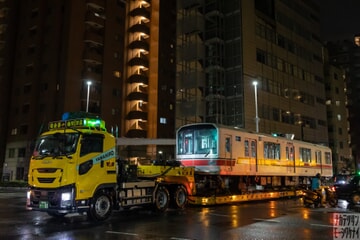 【メトロ】02系02-185F廃車陸送