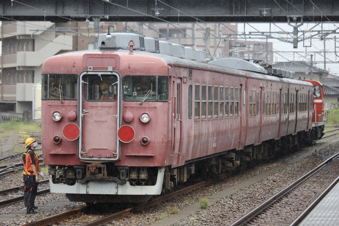 【JR西】413系B11編成金沢総合車両所運用検修センターへの拡大写真