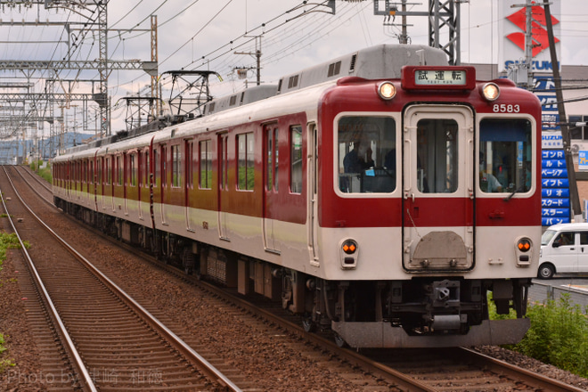 【近鉄】8000系L83が試運転を築山駅で撮影した写真