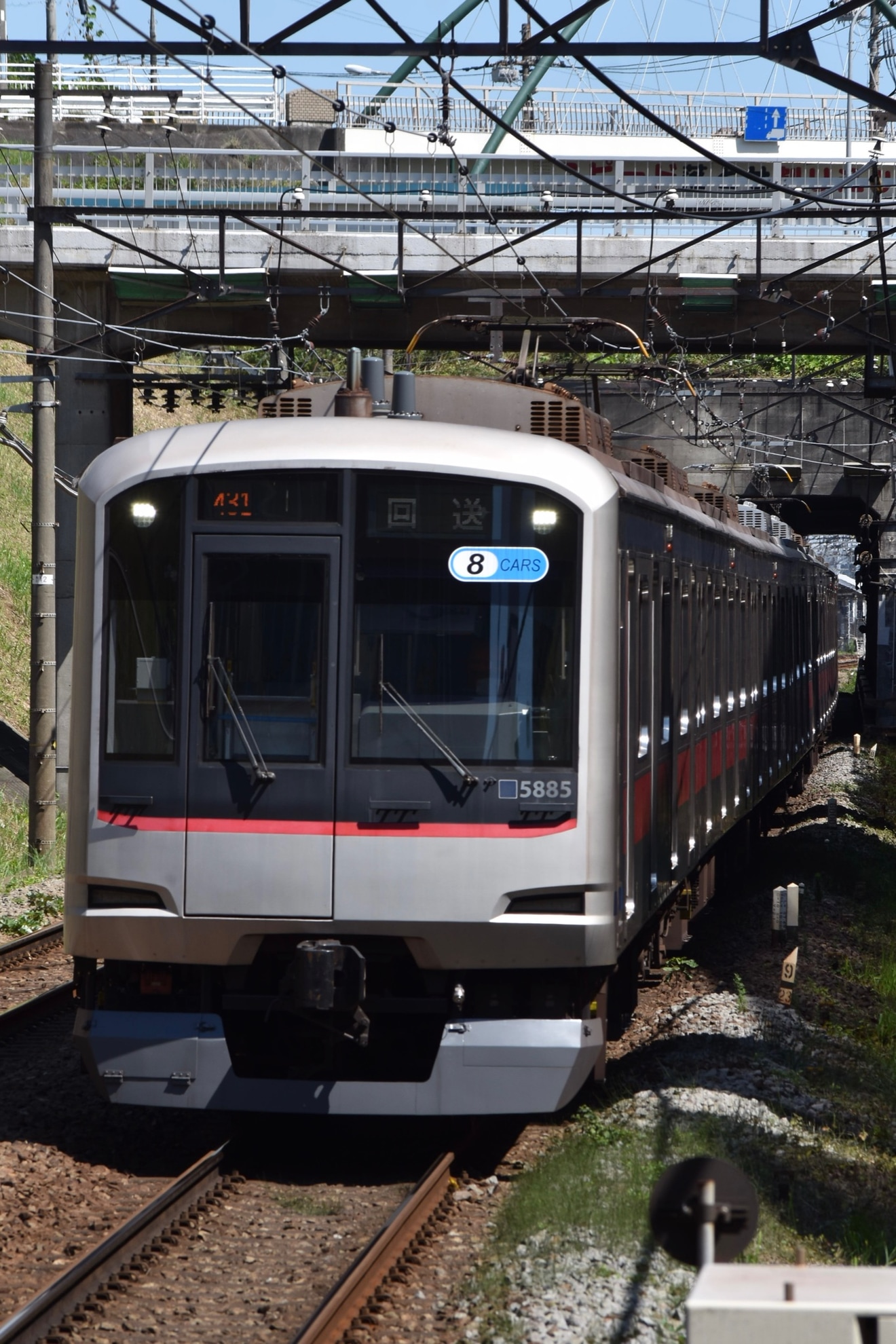 【東急】5080系5185Fが長津田検車区へ回送の拡大写真